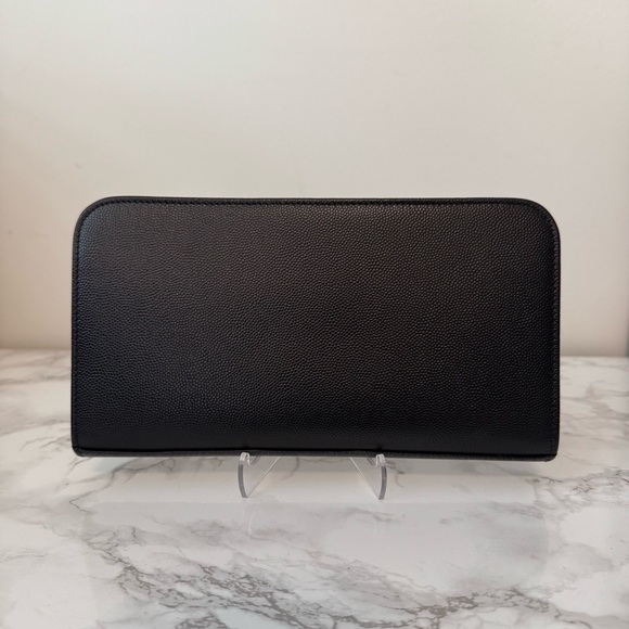 Saint Laurent Zip Around Wallet in Grained Leather - Picture 6 of 11